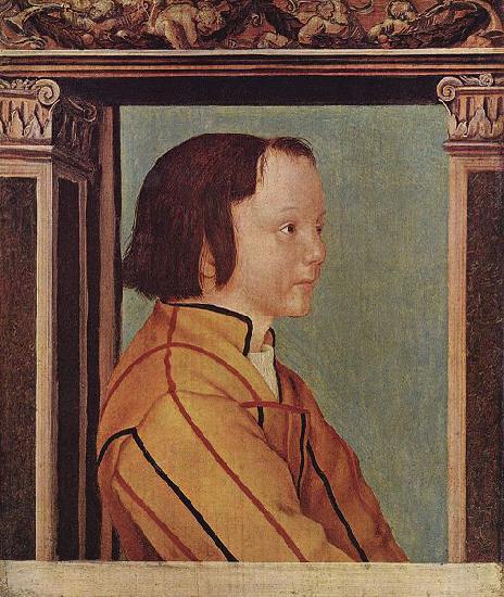 Ambrosius Holbein Young Boy with Brown Hair oil painting picture